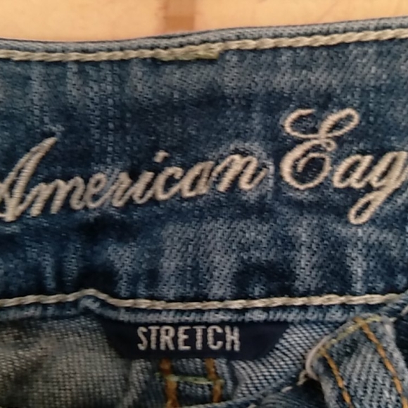 American Eagle blue denim jeans sz 0 - Picture 3 of 11